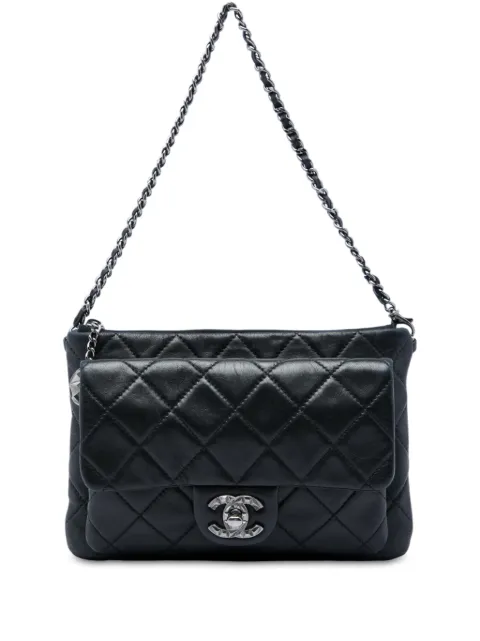 CHANEL Pre-Owned 2012-2013 CC Quilted Lambskin Mineral Nights Flap shoulder bag