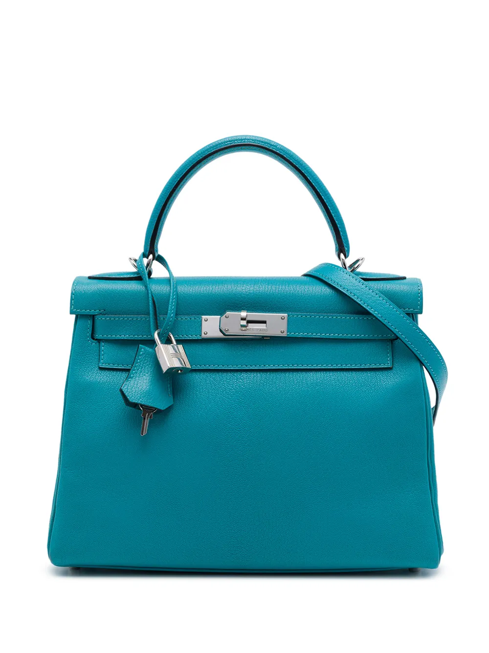 Hermès Pre-Owned 2004 Chevre Mysore Kelly II Retourne 28 satchel - Blau
