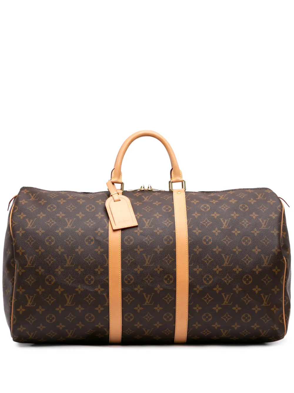 Louis Vuitton Pre-Owned Borsa da viaggio Keepall 55 con monogramma 2017 - Marrone