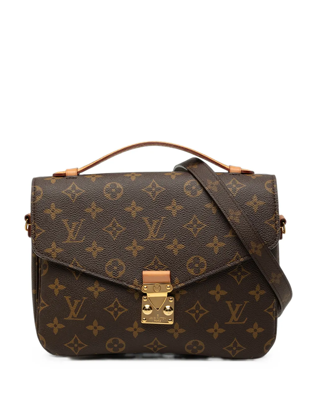 Louis Vuitton Pre-Owned 2020 Monogram Pochette Metis satchel - Braun