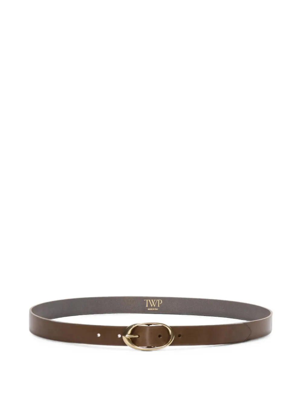 TWP Narrow buckle belt - Marrone