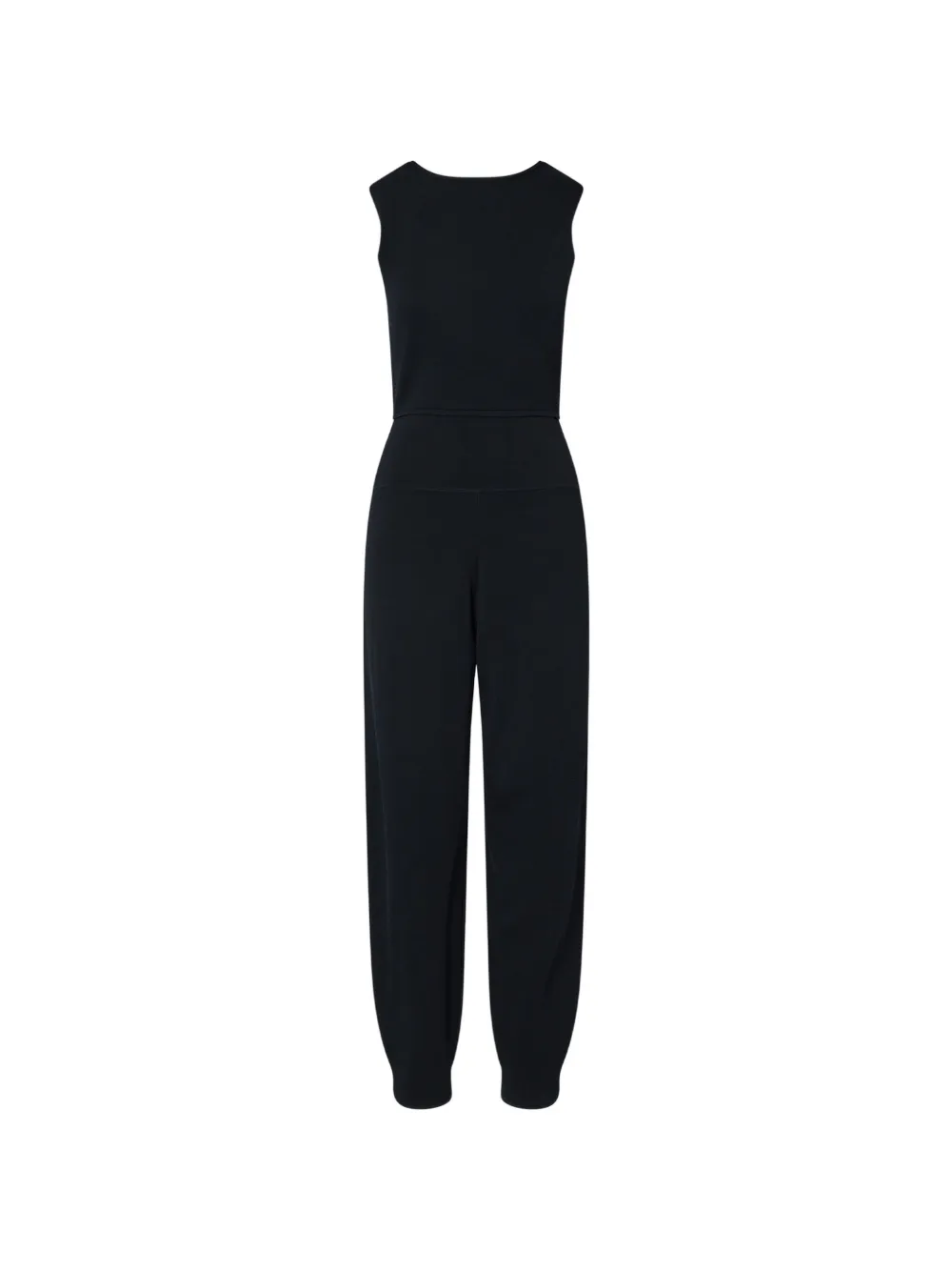LIU JO long knitted jumpsuit - Nero
