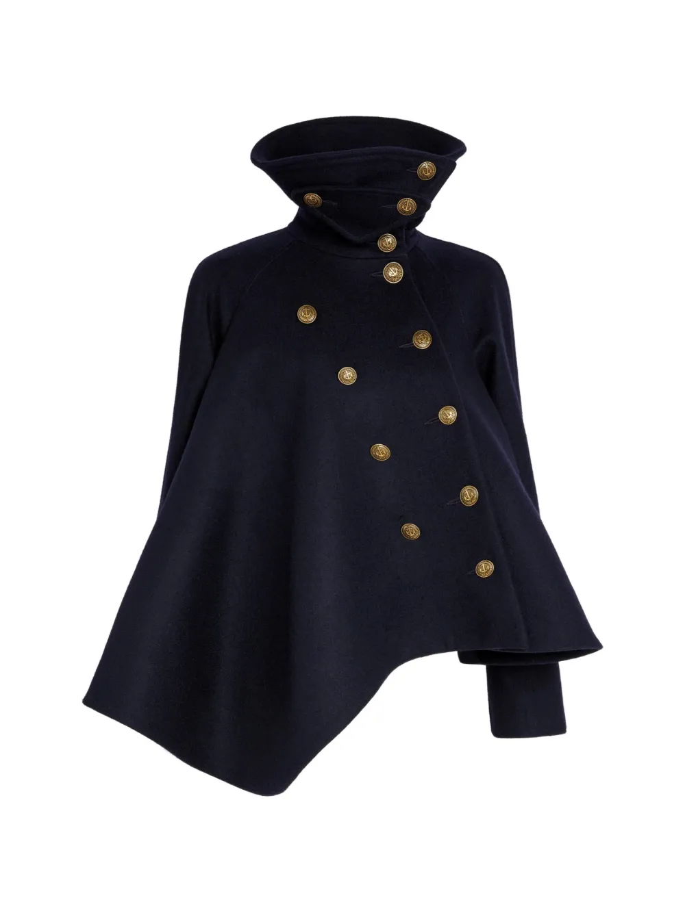 A.w.a.k.e. Asymmetrischer Ausgestellter Cabanmantel In Blue