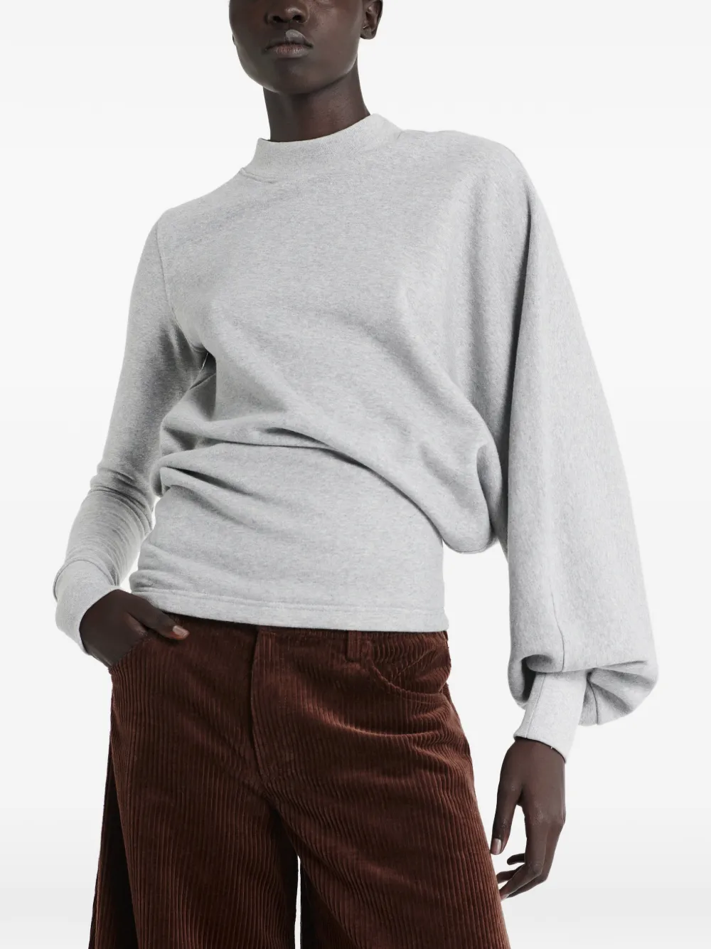 A.W.A.K.E. Mode asymmetric slouched-sleeve sweatshirt