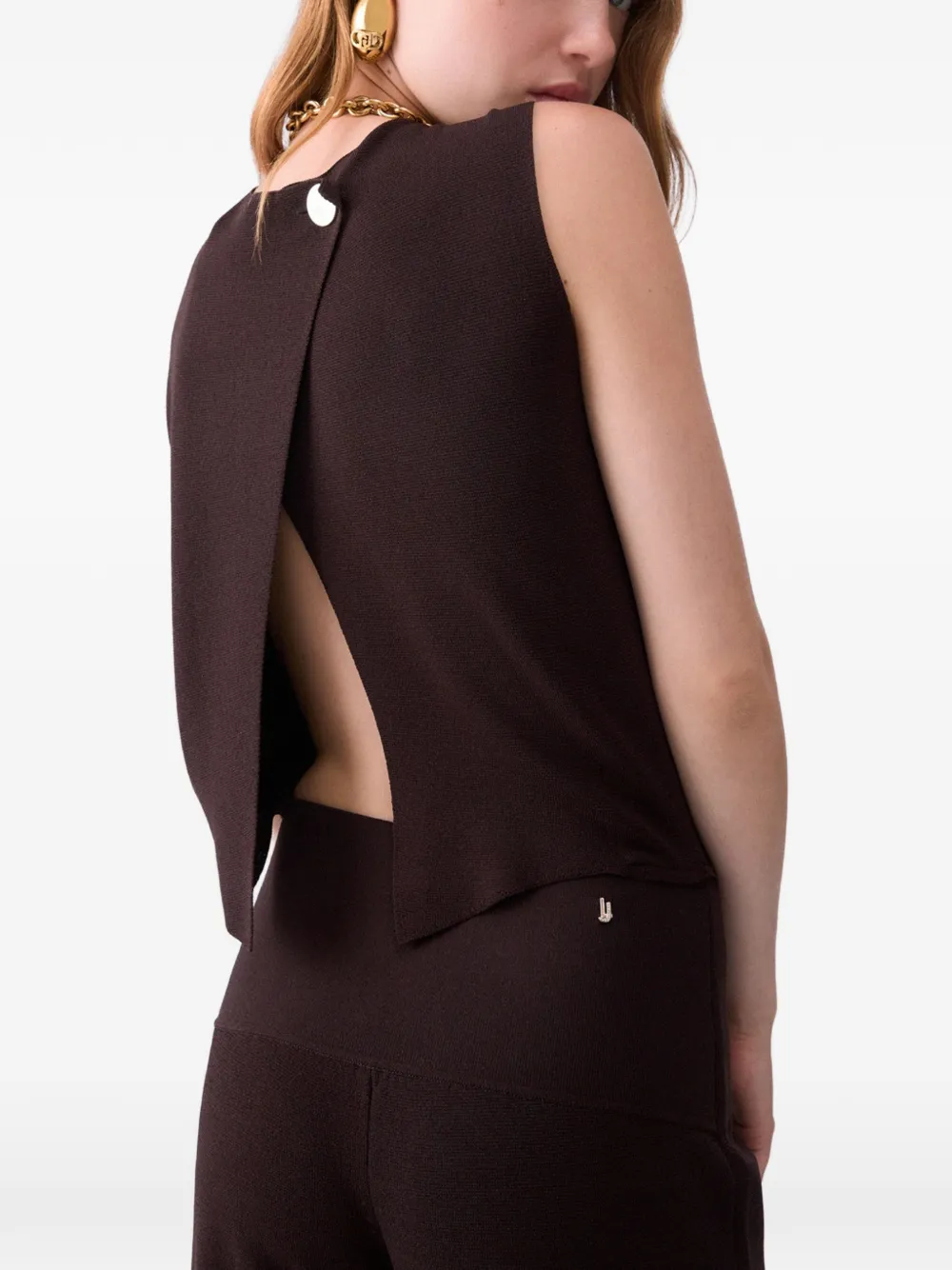 LIU JO Gebreide jumpsuit Bruin