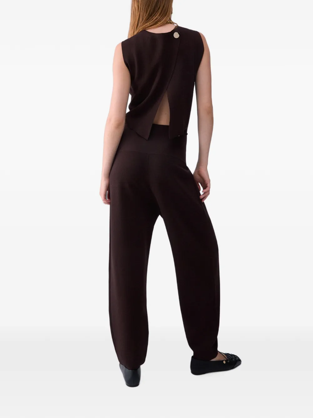 LIU JO Gebreide jumpsuit Bruin