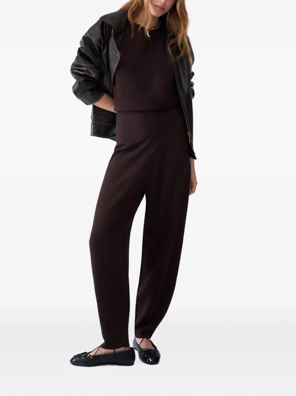 LIU JO Gebreide jumpsuit Bruin