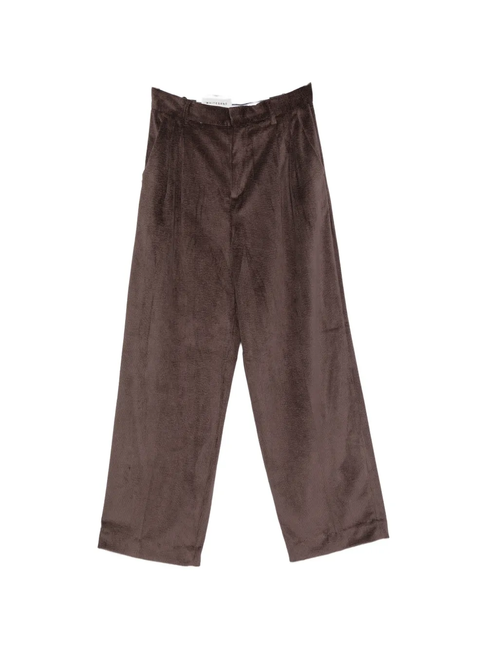 White Sand corduroy wide-leg trousers