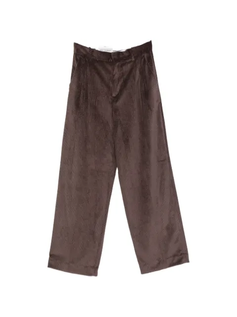 White Sand corduroy wide-leg trousers