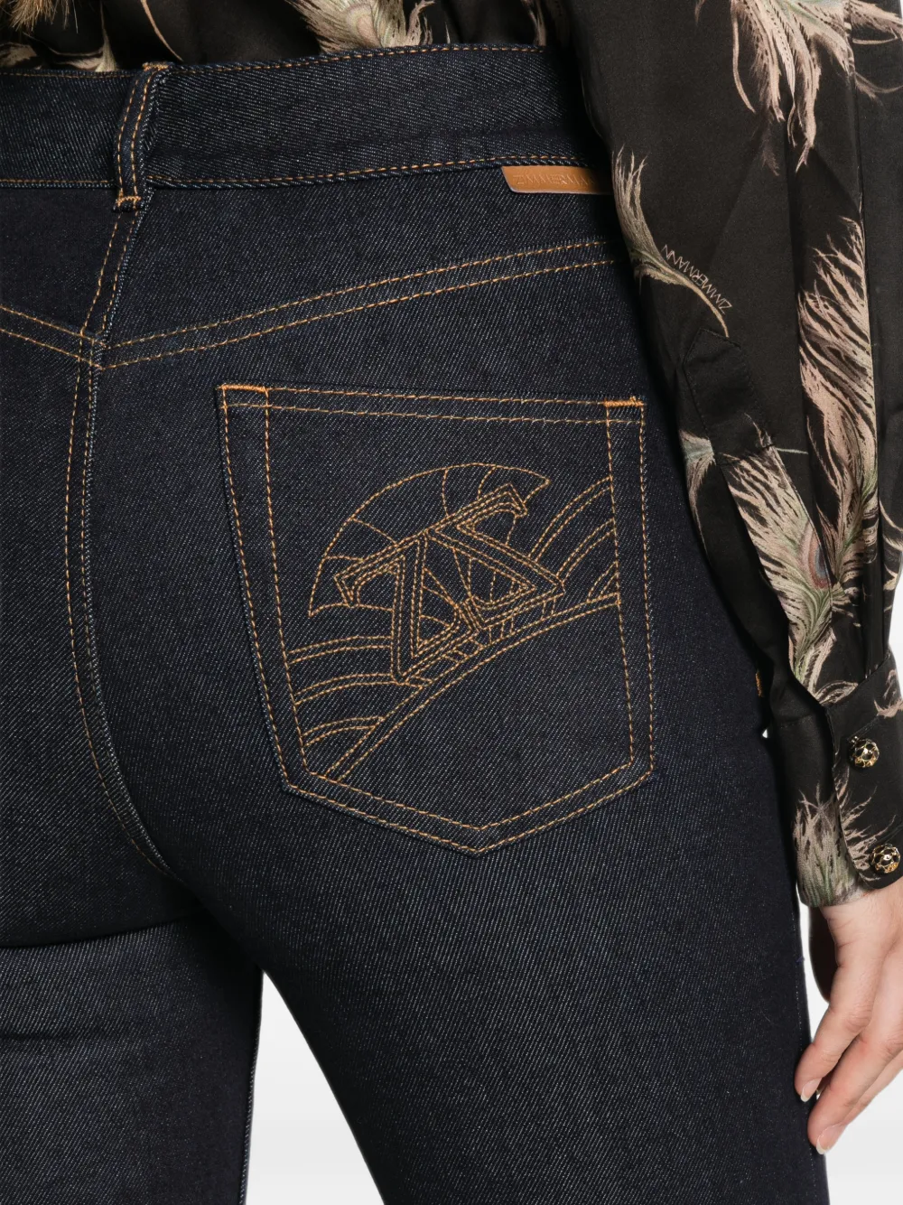 ZIMMERMANN High waist jeans Blauw