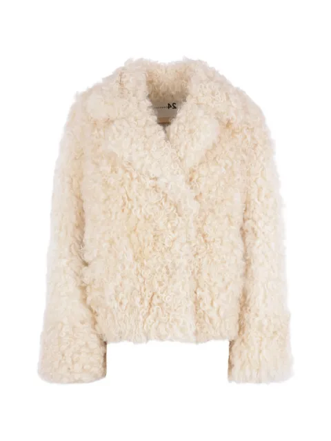 Manzoni 24 shearling single-breasted jacket