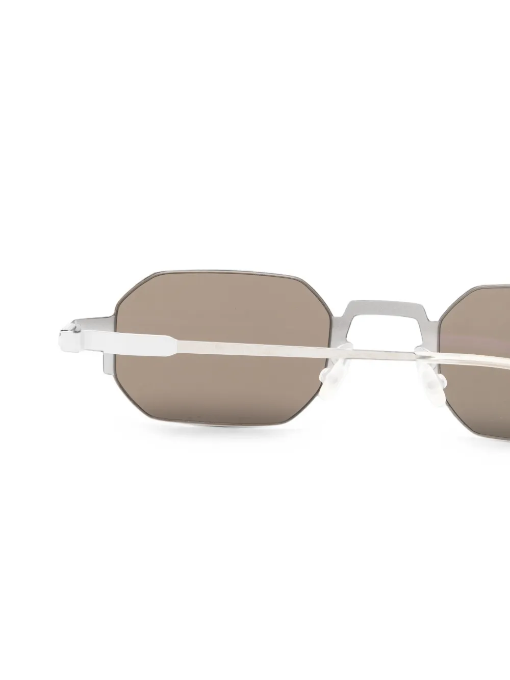 Mykita Studio 15.1 zonnebril met geometrisch montuur Zilver