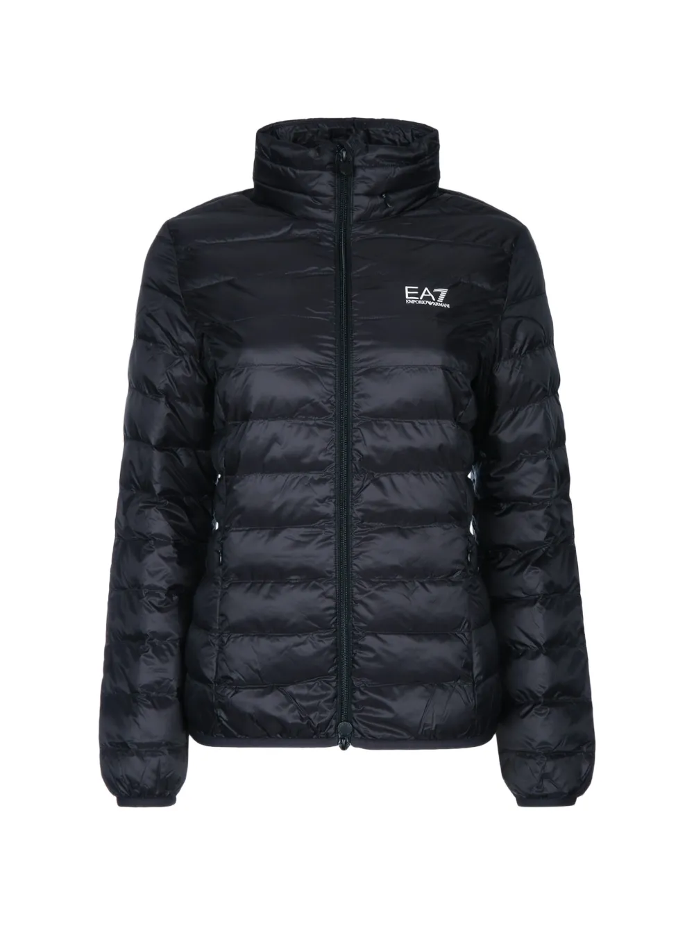 Ea7 Emporio Armani quilted logo-print jacket