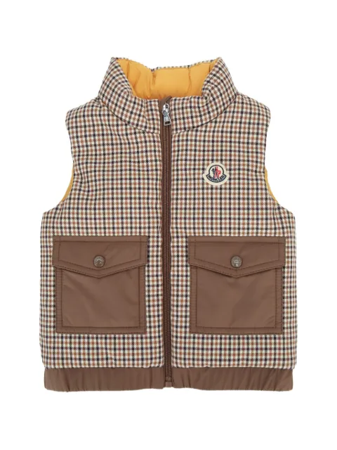 Moncler Enfant Adrien check-patten gilet