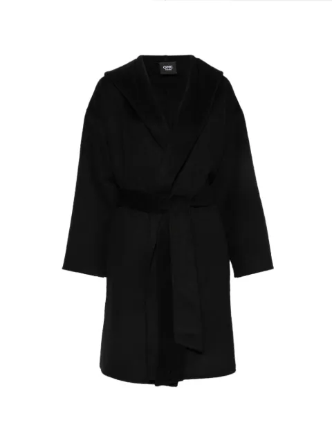 Omc belted hooded coat