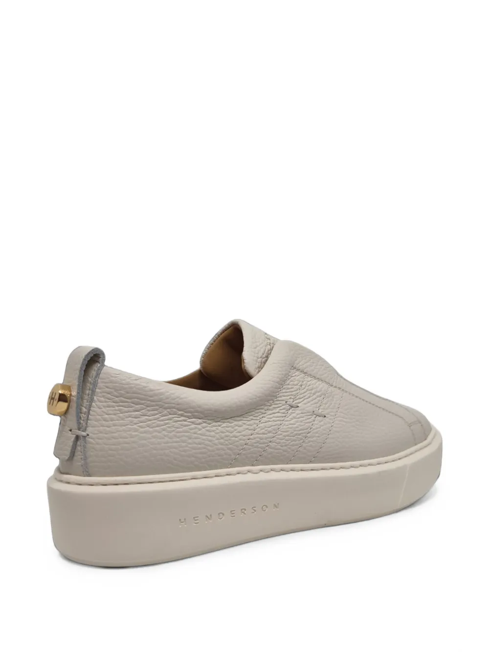 Henderson Baracco pebble-grain sneakers Grijs