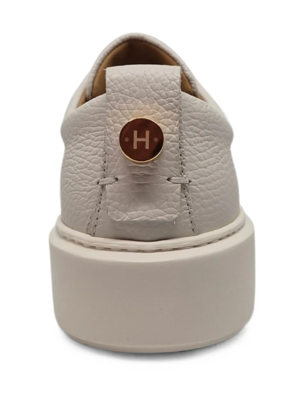 Henderson Baracco pebble-grain sneakers Grijs