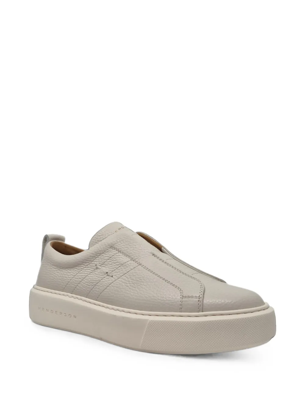 Henderson Baracco pebble-grain sneakers Grijs