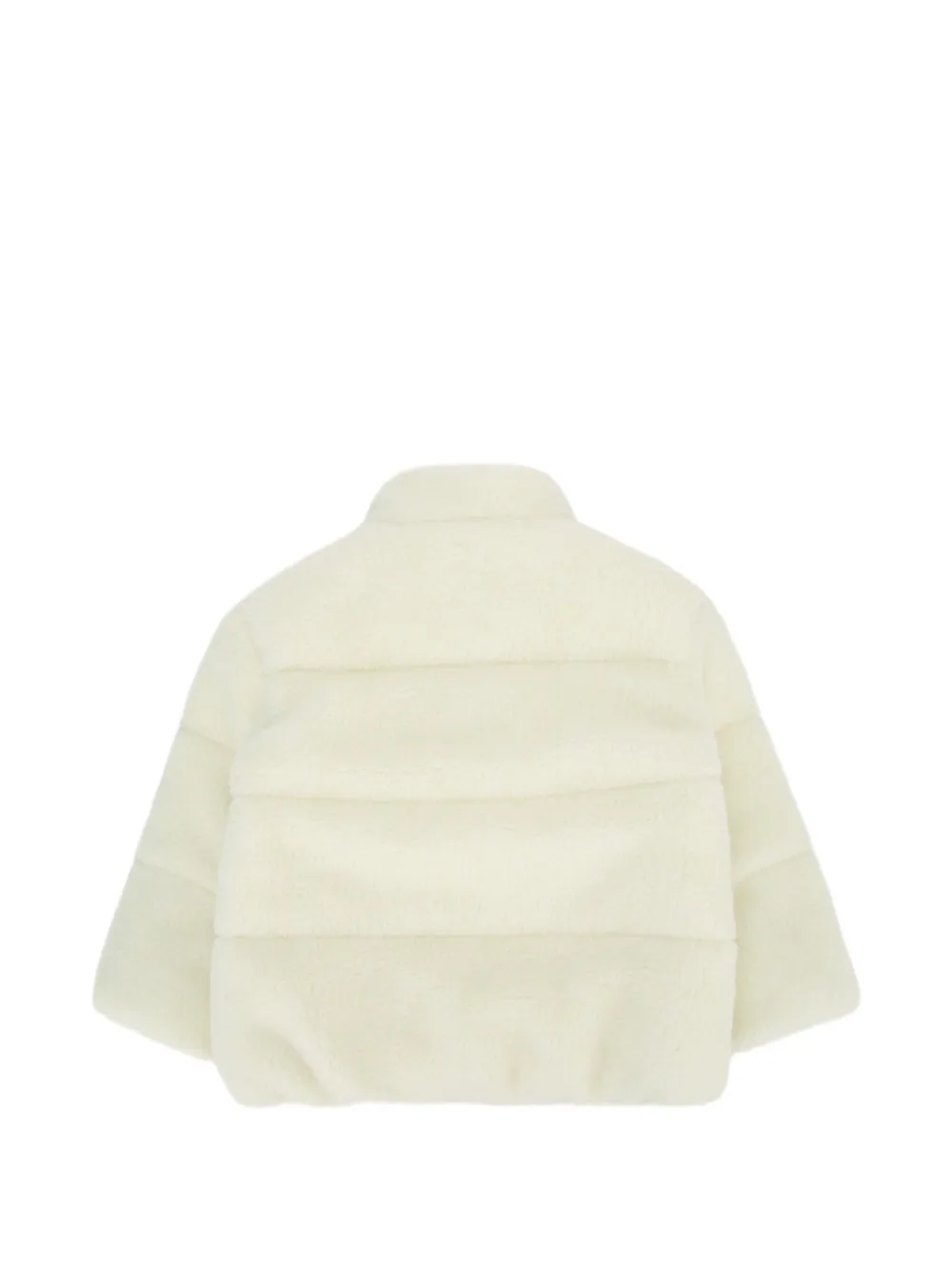 Moncler Enfant Chiara jack met geborduurde bloemen Beige