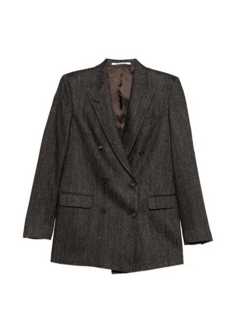 Tagliatore double-breasted herringbone-pattern blazer