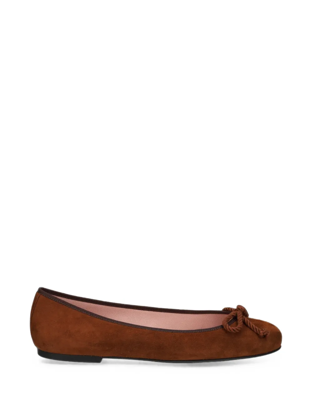 Pretty Ballerinas Rosario bow-detail ballet flats - Marrone
