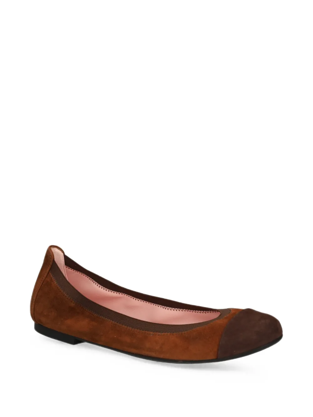 Pretty Ballerinas Nicole cap-toe ballet flats - Braun