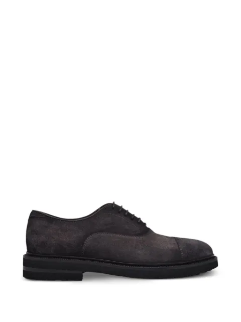 Henderson Baracco suede cap-toe oxford shoes