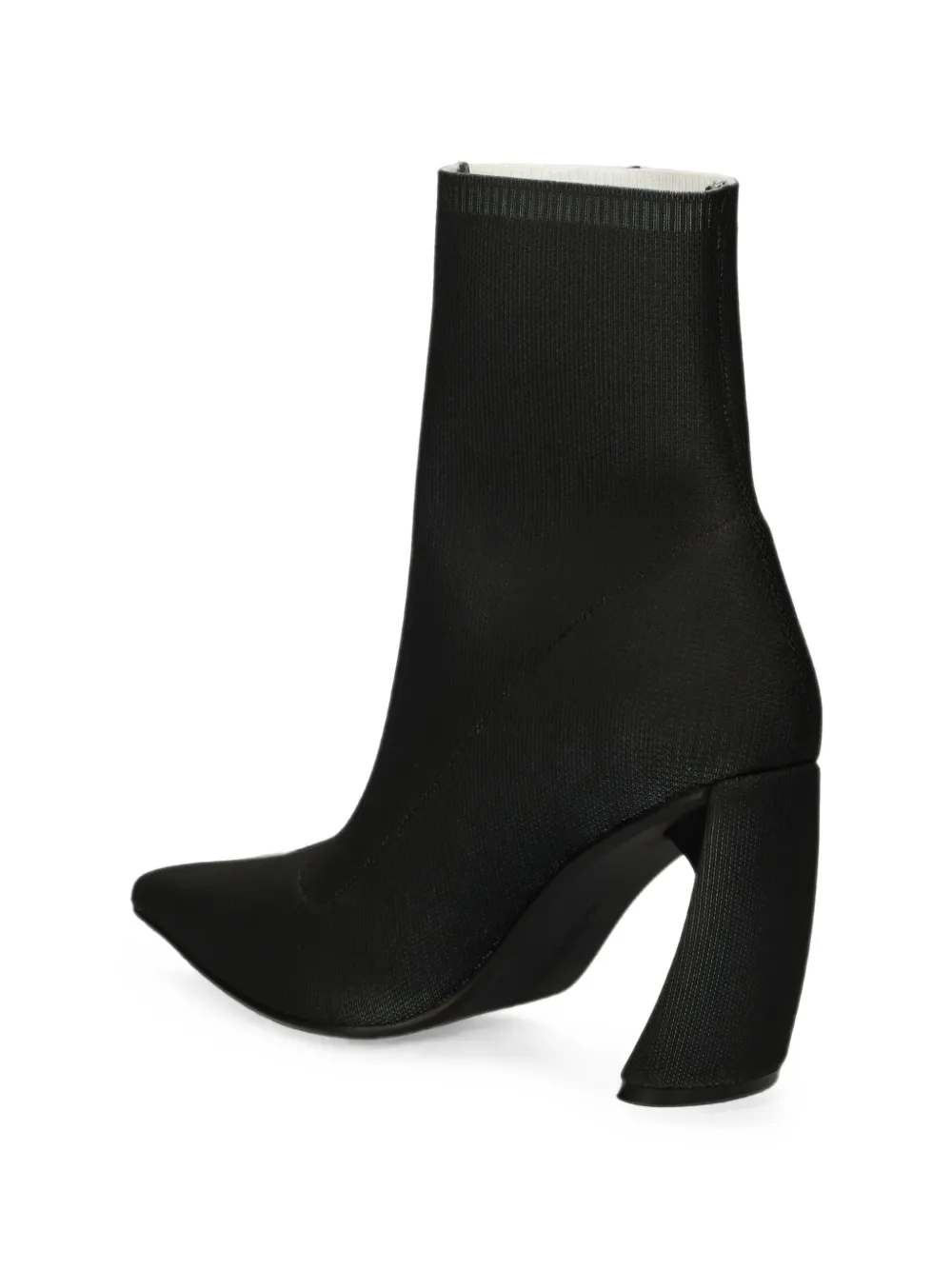 United Nude graphic-print pointed-toe ankle boots Zwart