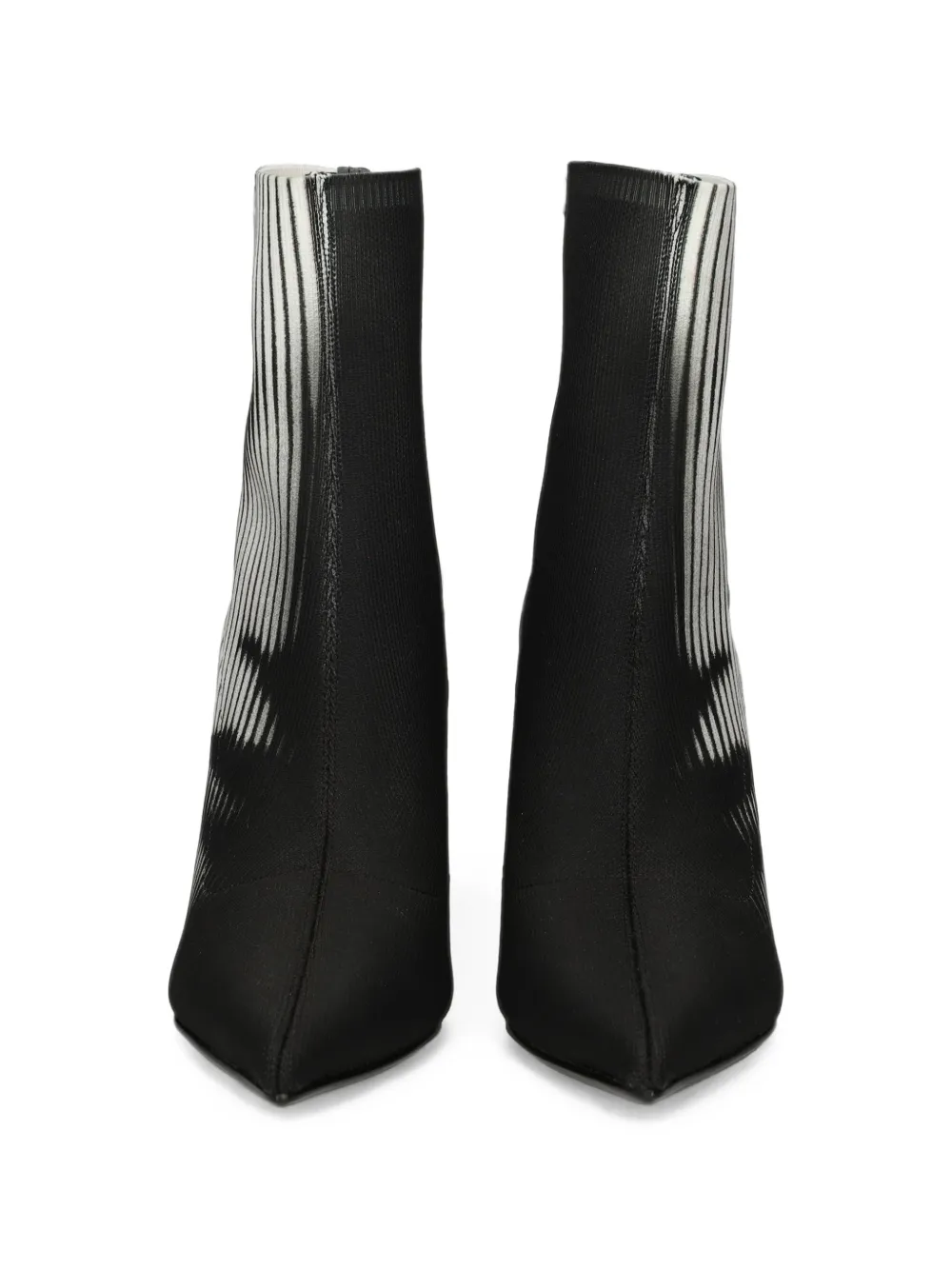 United Nude graphic-print pointed-toe ankle boots Zwart