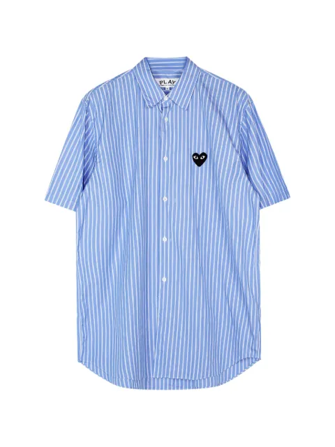 Comme Des Garçons Play Play striped heart-patch shirt