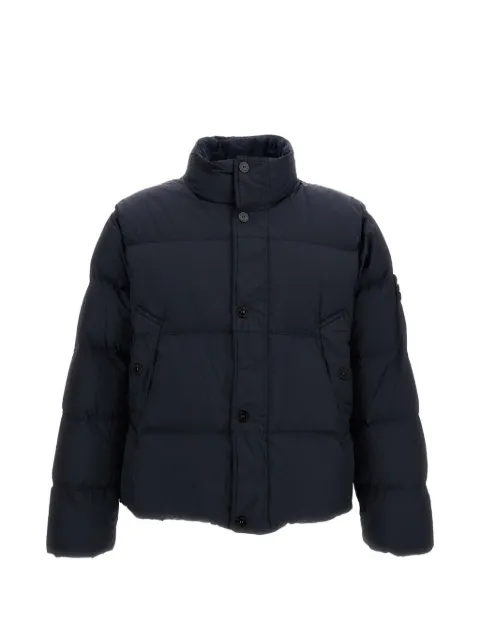 Stone Island 4100109 Crinkle Reps NY down jacket with wind resistance and anti-drop