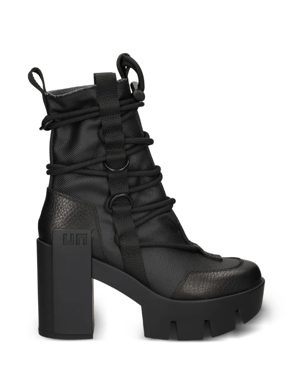 United Nude Grip Desert lace-up platform boots Zwart