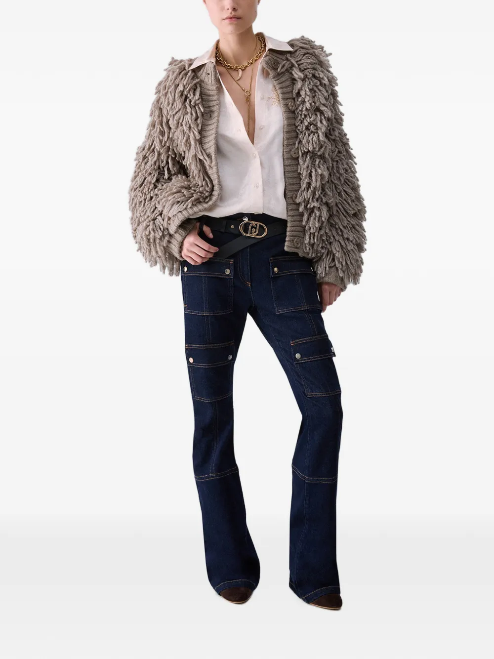 LIU JO Flared jeans met zakken Blauw