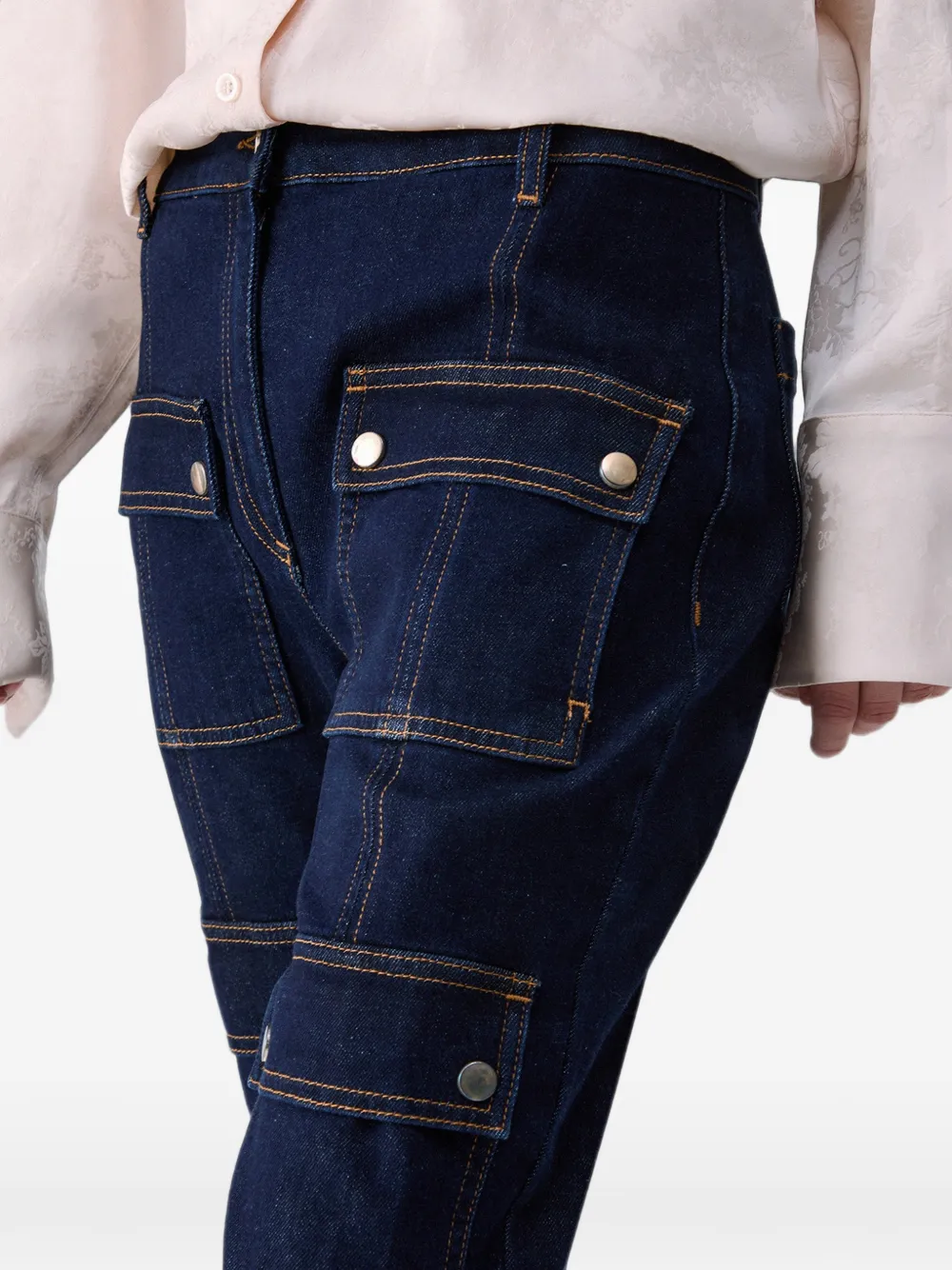 LIU JO Flared jeans met zakken Blauw