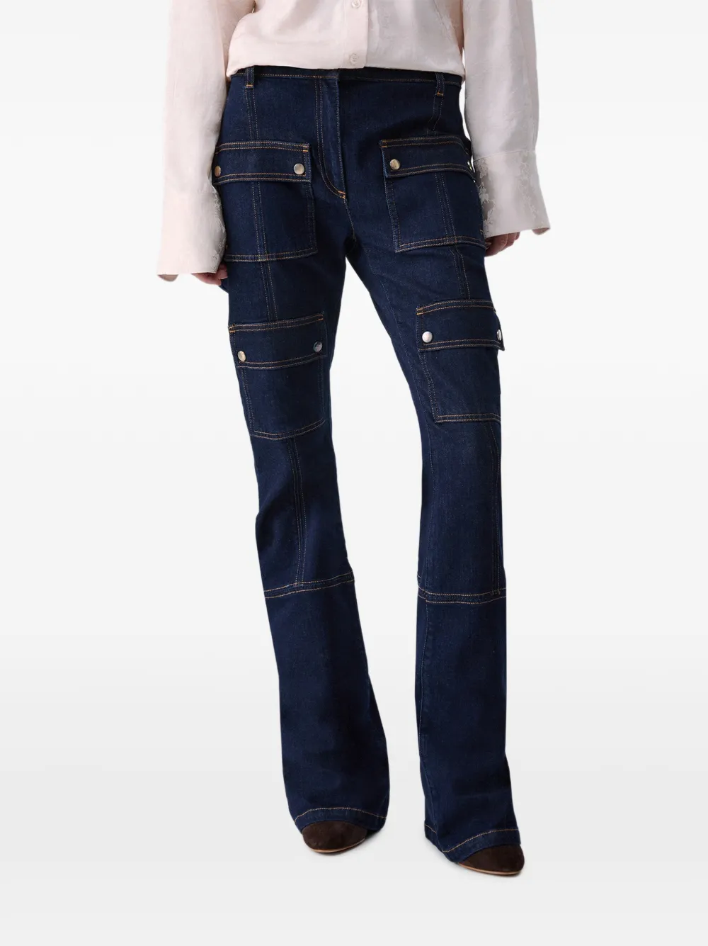 LIU JO Flared jeans met zakken Blauw