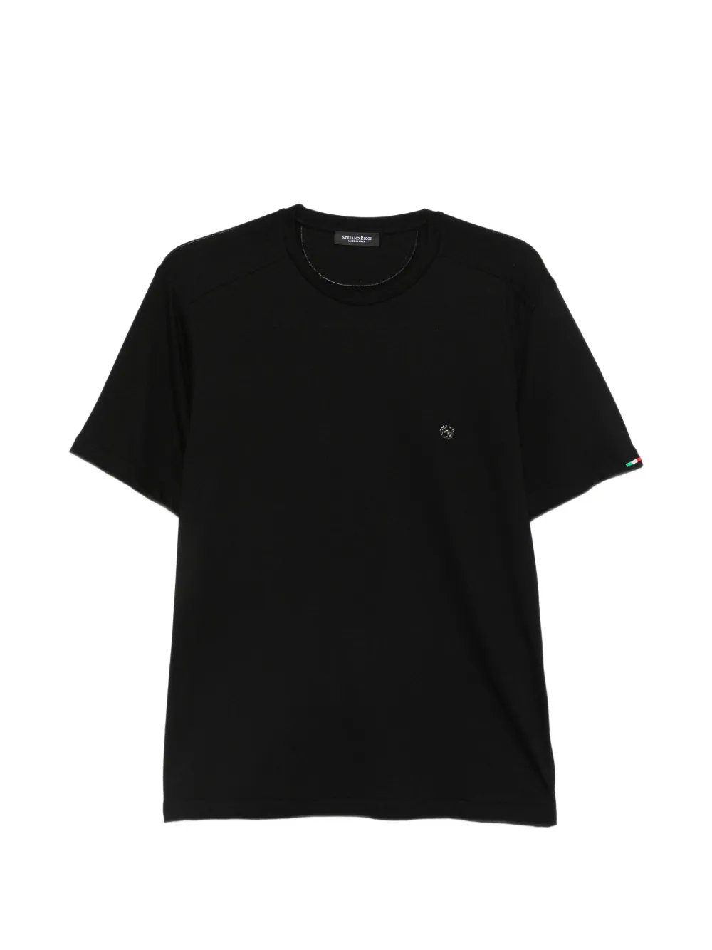 Stefano Ricci 로고 장식 티셔츠 | 블랙 | Image 1
