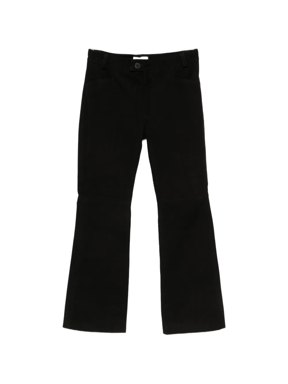 Ernest W. Baker suede flared trousers | Black | Image 1