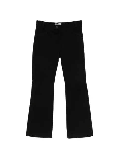 Ernest W. Baker suede flared trousers