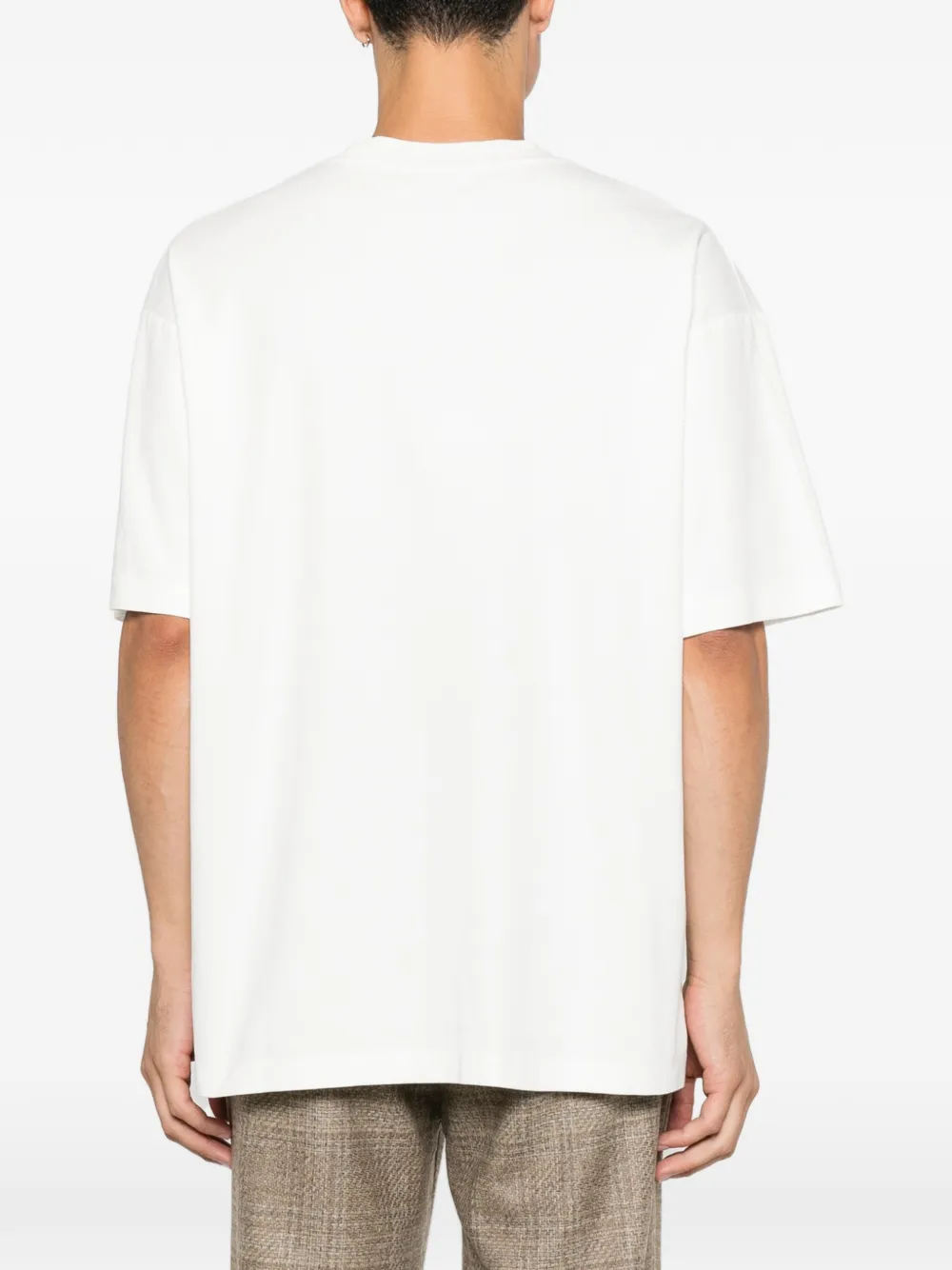 Drôle De Monsieur T-shirt met grafische print Wit