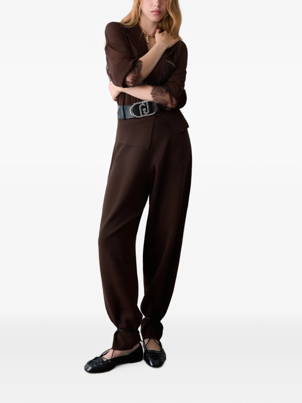 LIU JO Gebreide broek Bruin
