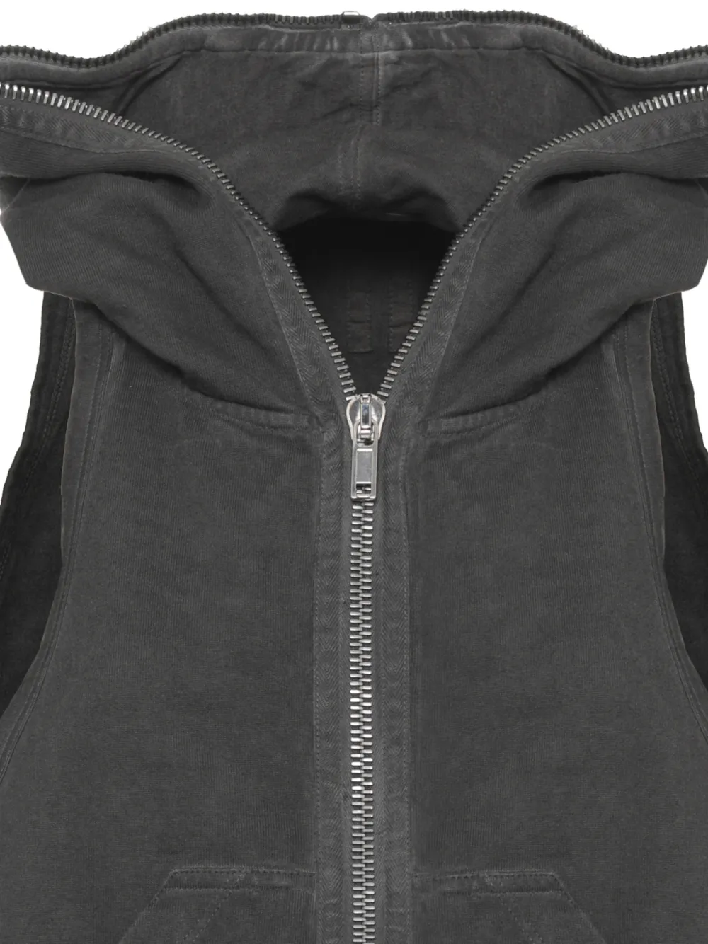 Rick Owens DRKSHDW Mouwloze hoodie met capuchon Grijs