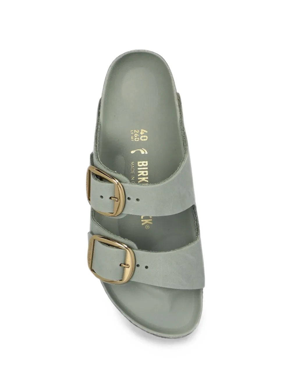 Birkenstock Arizona Big Buckle leather sandals Groen