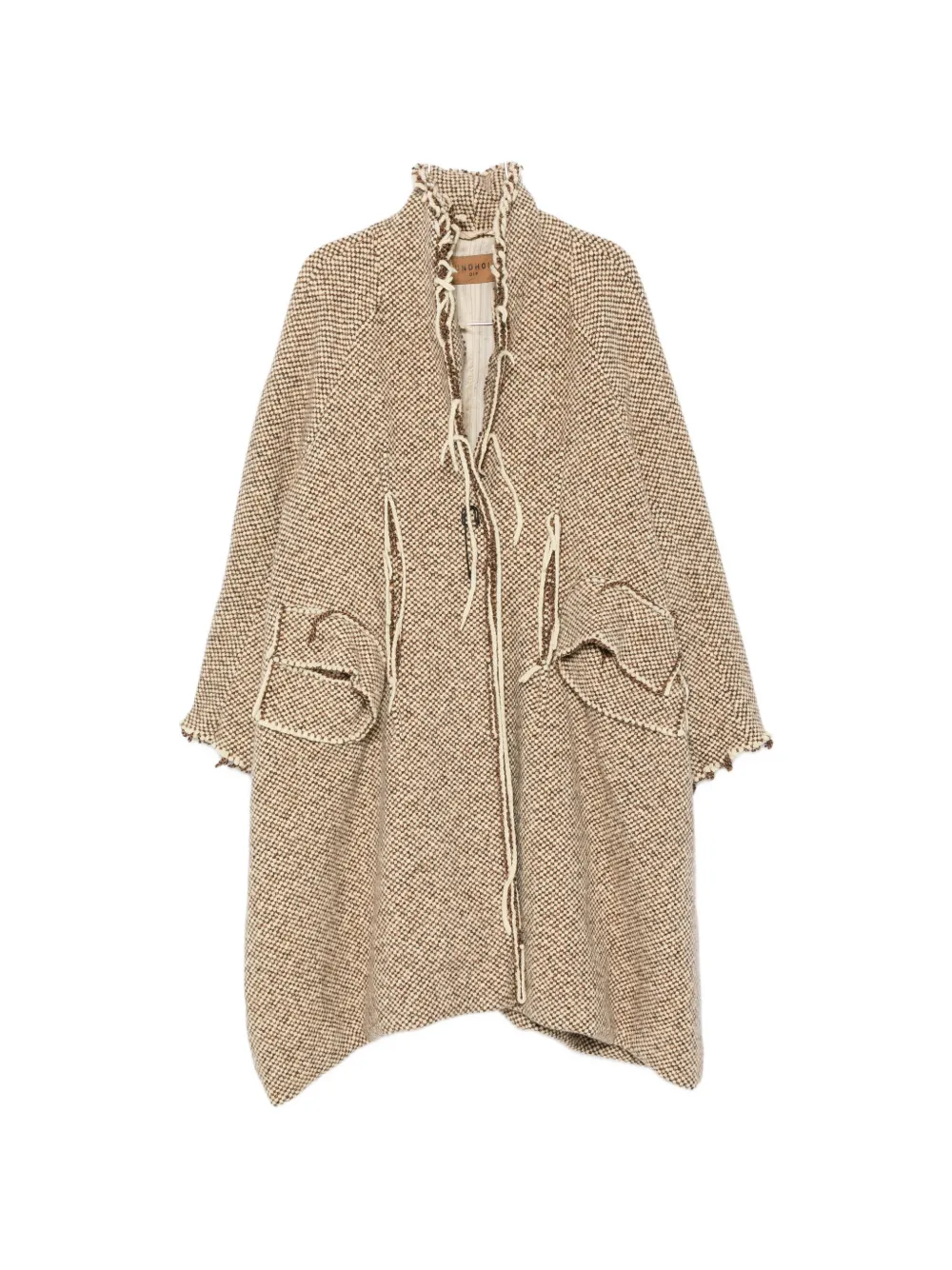 Rundholz check safety-pin coat