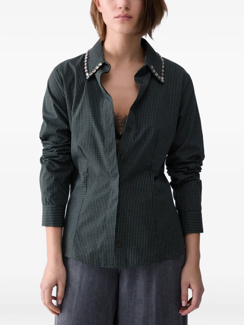 LIU JO Blouse met borduurwerk Groen