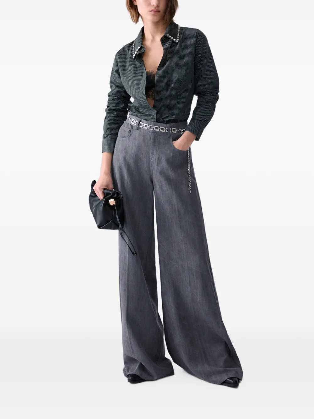 LIU JO Blouse met borduurwerk Groen