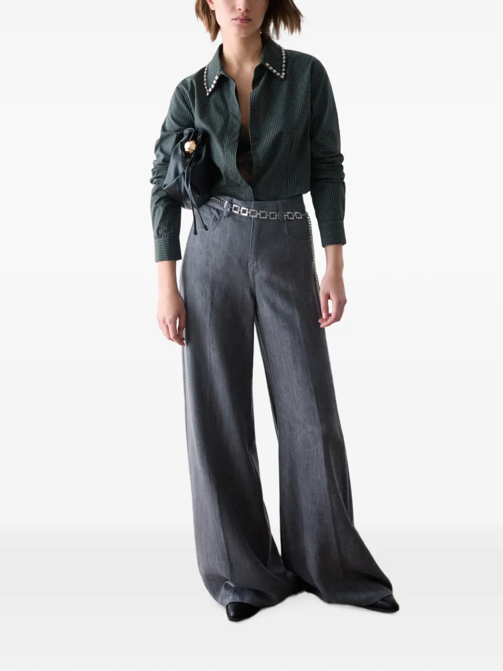 LIU JO Blouse met borduurwerk Groen