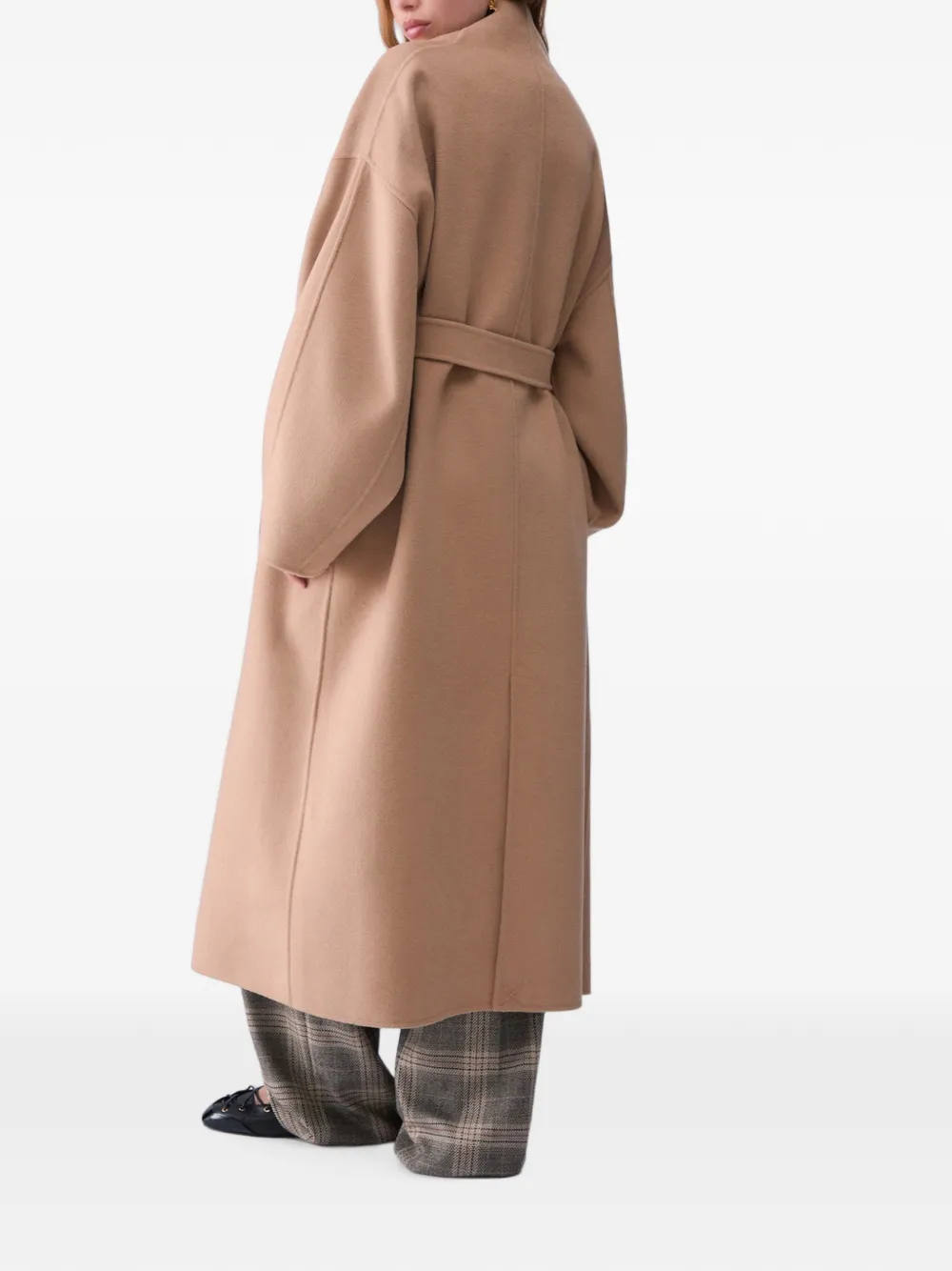 LIU JO Oversized wollen mantel Beige