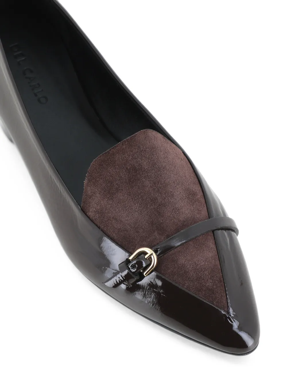 Del Carlo pointed-toe buckled ballet flats Bruin