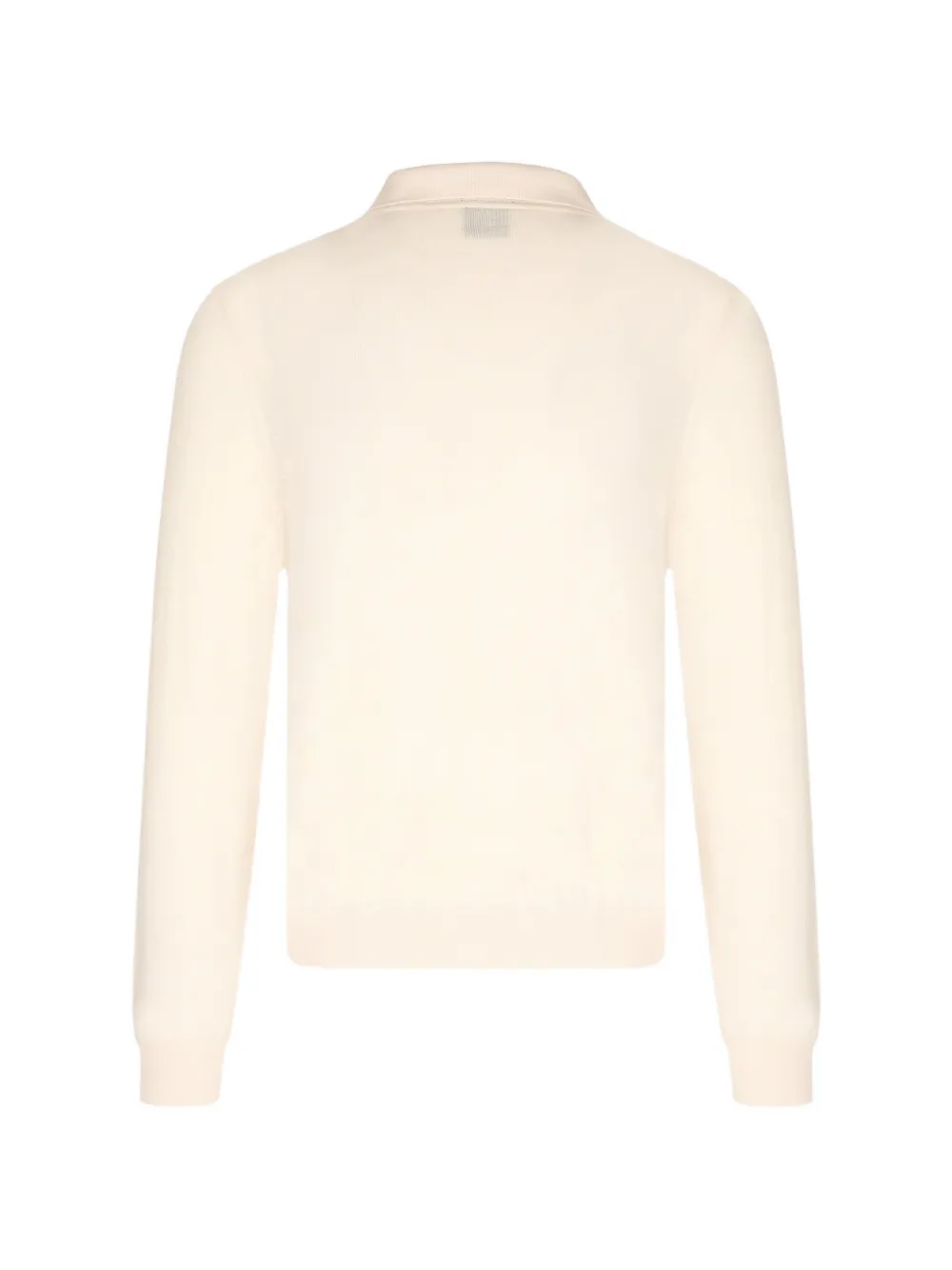 HUGO polo-collar long-sleeve polo shirt Beige
