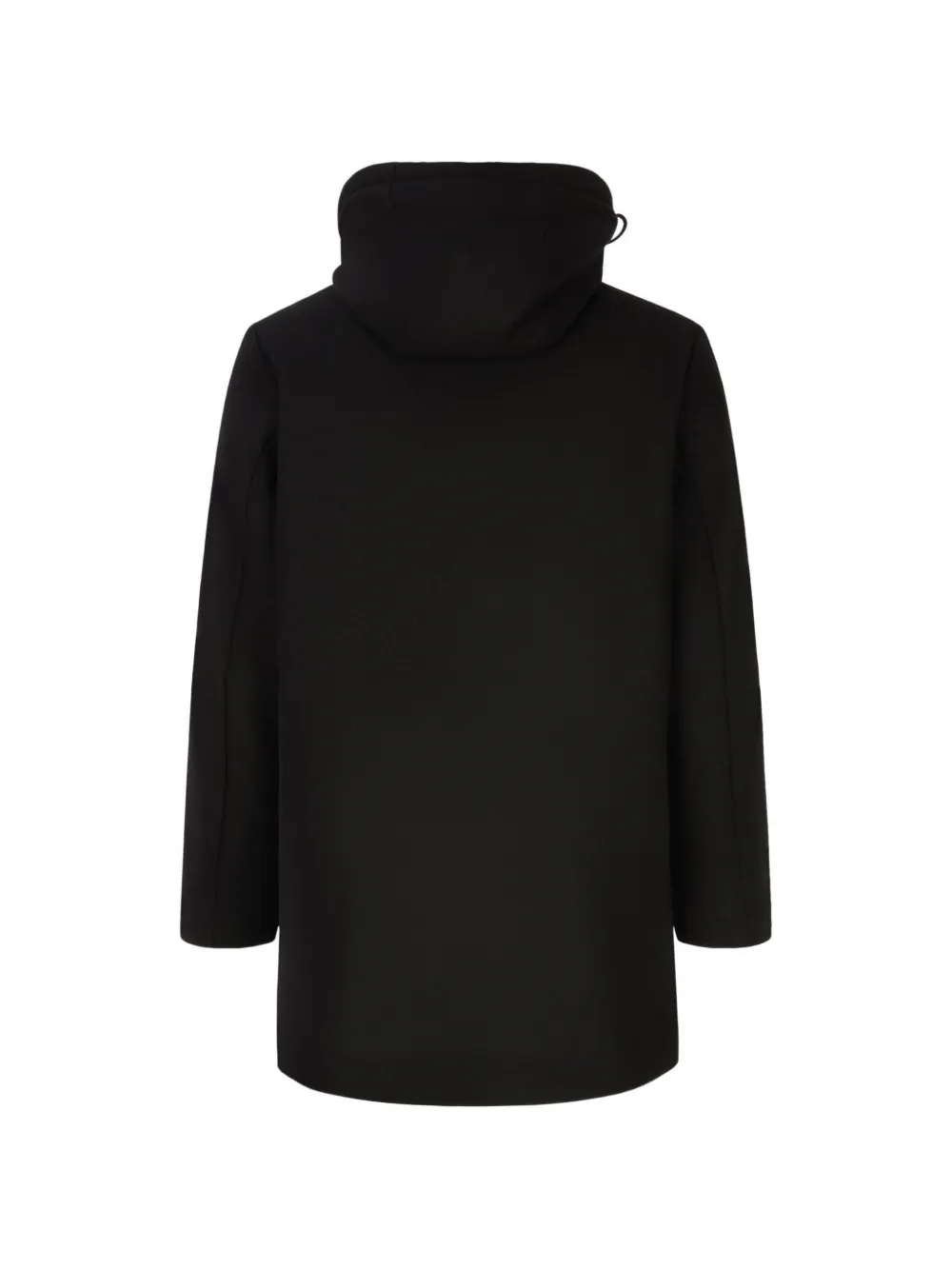 HUGO H-Jared Pad 264 hooded concealed-fastening coat Zwart
